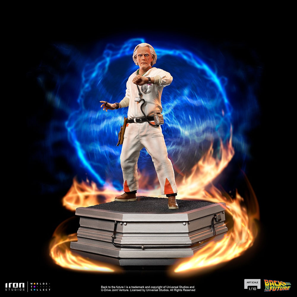 Estátua Doc Brown - Back to the Future - Art Scale 1/10 - Iron Studios