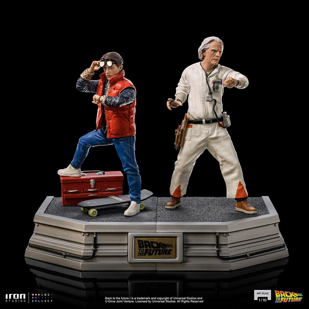 Estátua Doc Brown - Back to the Future - Art Scale 1/10 - Iron Studios