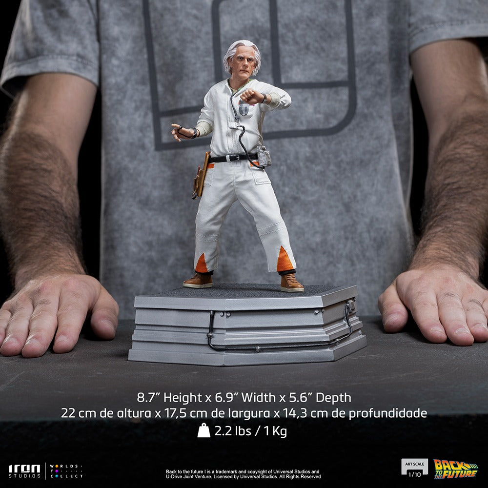 Estátua Doc Brown - Back to the Future - Art Scale 1/10 - Iron Studios