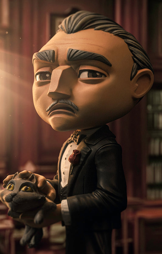 Estátua Don Corleone - O Poderoso Chefão - MiniCo - Iron Studios