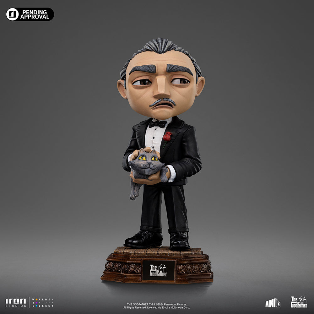 Estátua Don Corleone - O Poderoso Chefão - MiniCo - Iron Studios