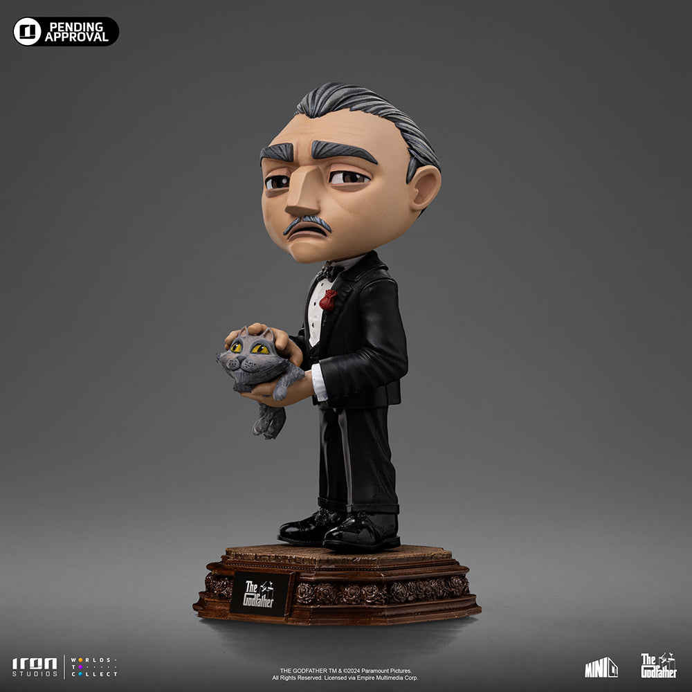 Estátua Don Corleone - O Poderoso Chefão - MiniCo - Iron Studios