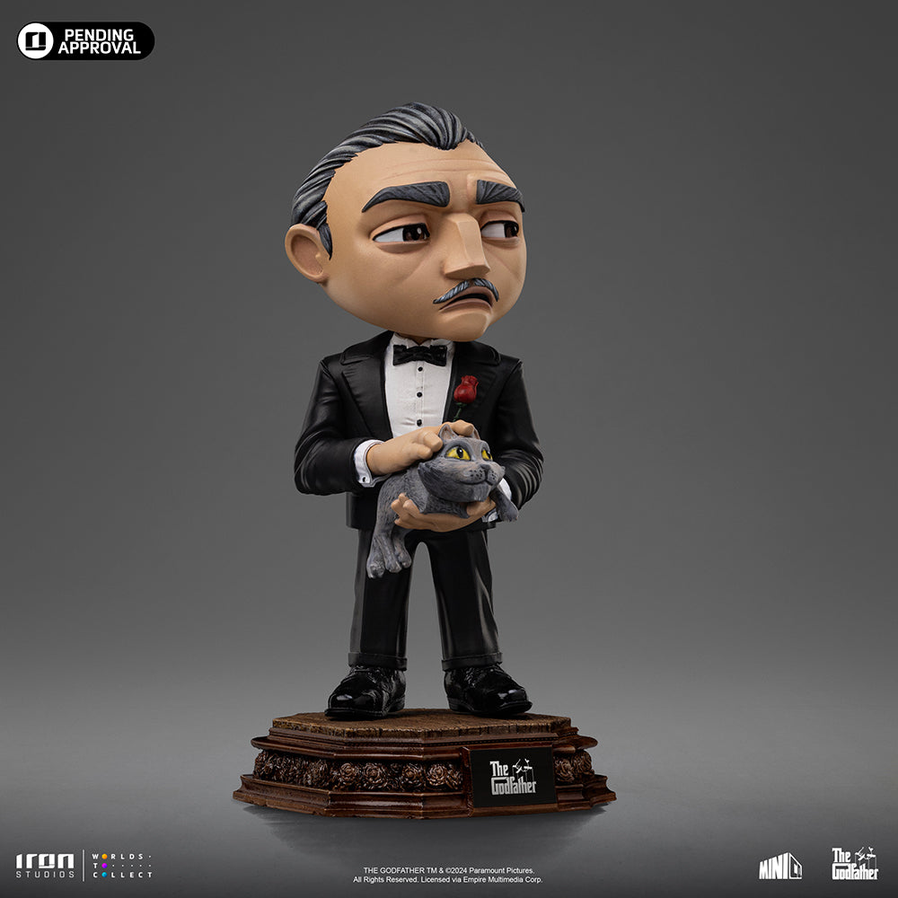 Estátua Don Corleone - O Poderoso Chefão - MiniCo - Iron Studios