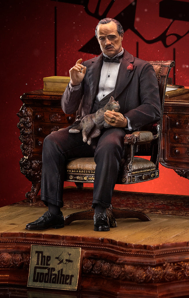 Estátua Don Vito Corleone Deluxe - O Poderoso Chefão - Art Scale 1/10 - Iron Studios