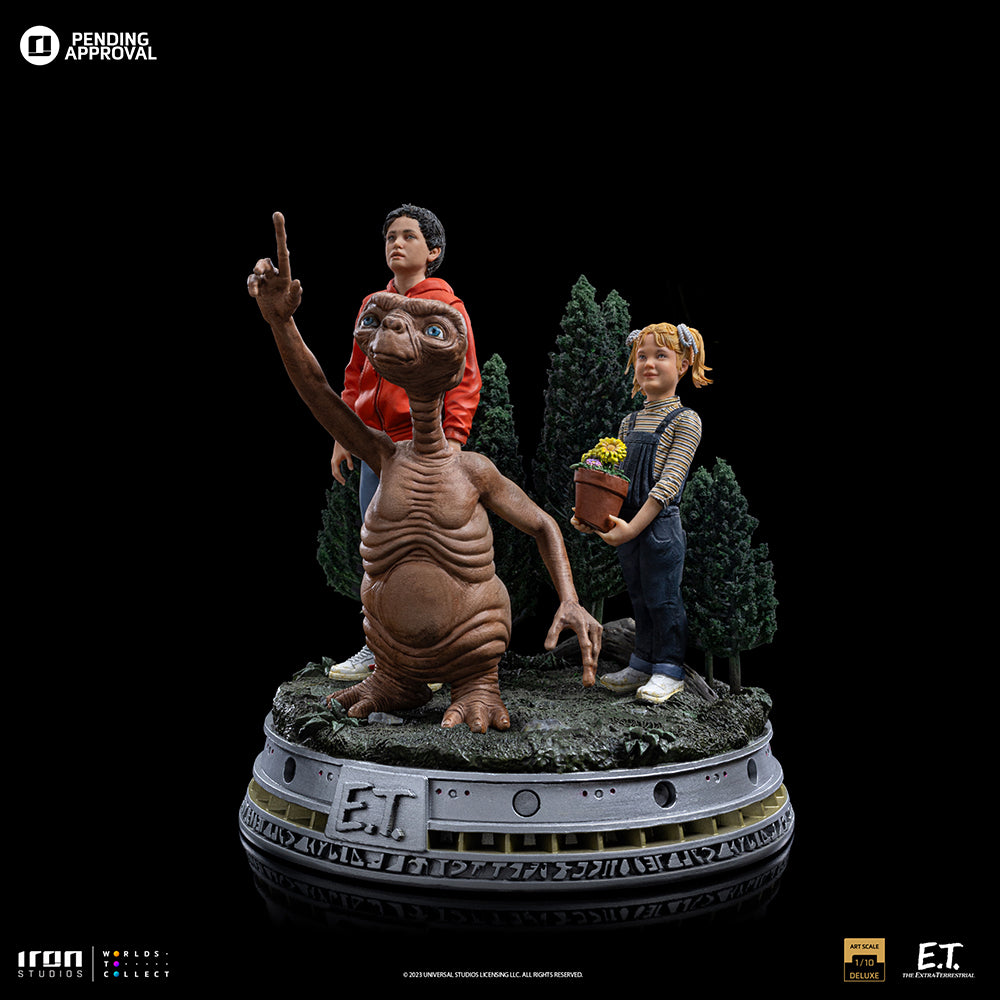 Estátua E.T. Elliot and Gertie Deluxe - E.T. The Extra-Terrestrial - Art Scale 1/10 - Iron Studios