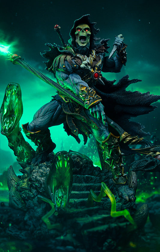 Estátua Esqueleto Unleashed - He-Man e os Mestres do Universo - Art Scale 1/10 - Iron Studios