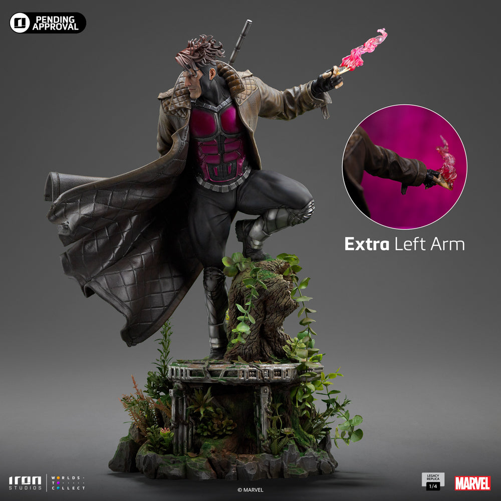 Estátua Gambit Comics - Marvel - Legacy Replica 1/4 - Iron Studios