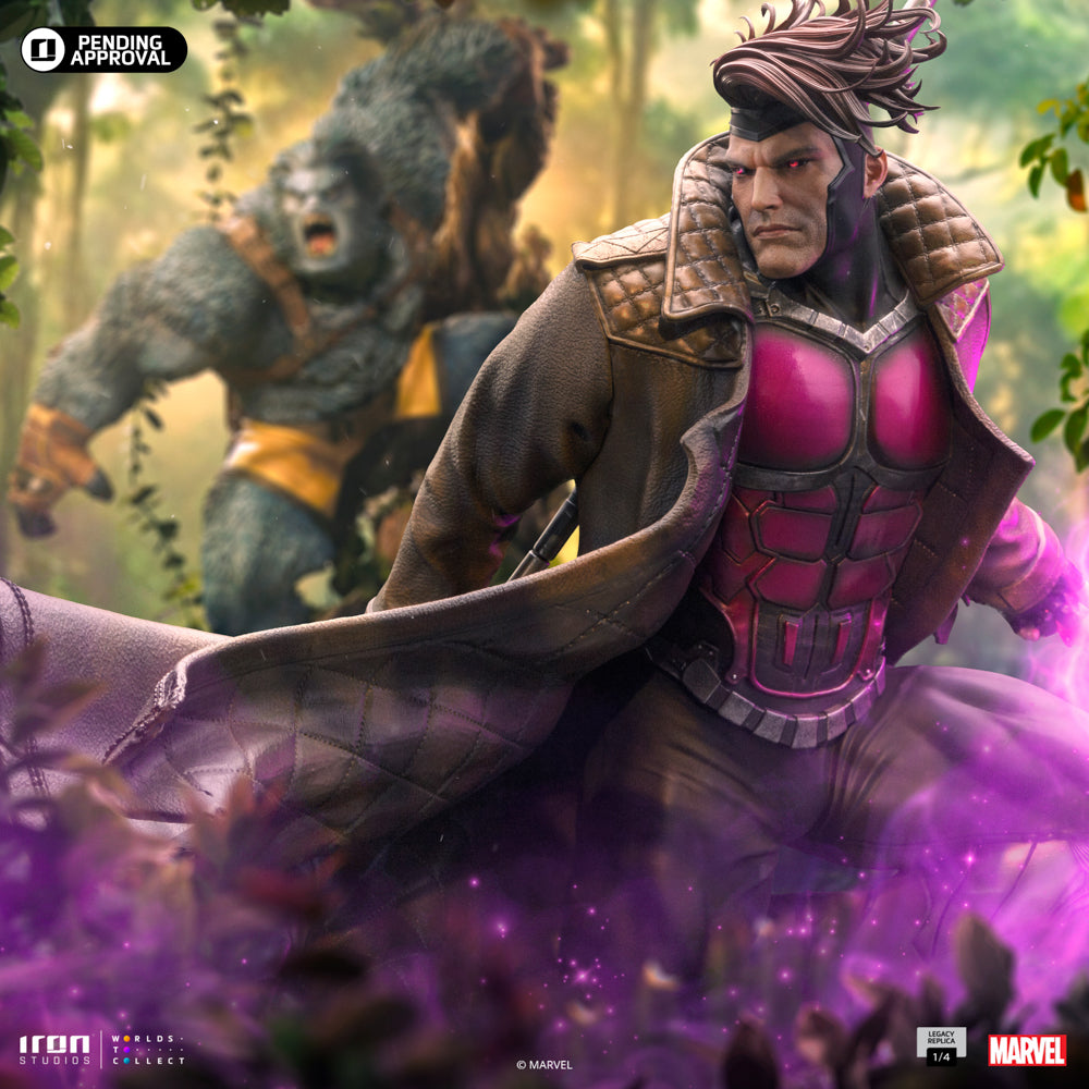 Estátua Gambit Comics - Marvel - Legacy Replica 1/4 - Iron Studios