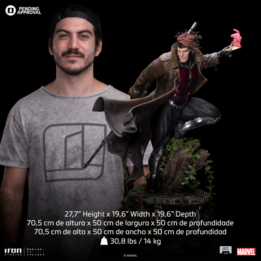 Estátua Gambit Comics - Marvel - Legacy Replica 1/4 - Iron Studios