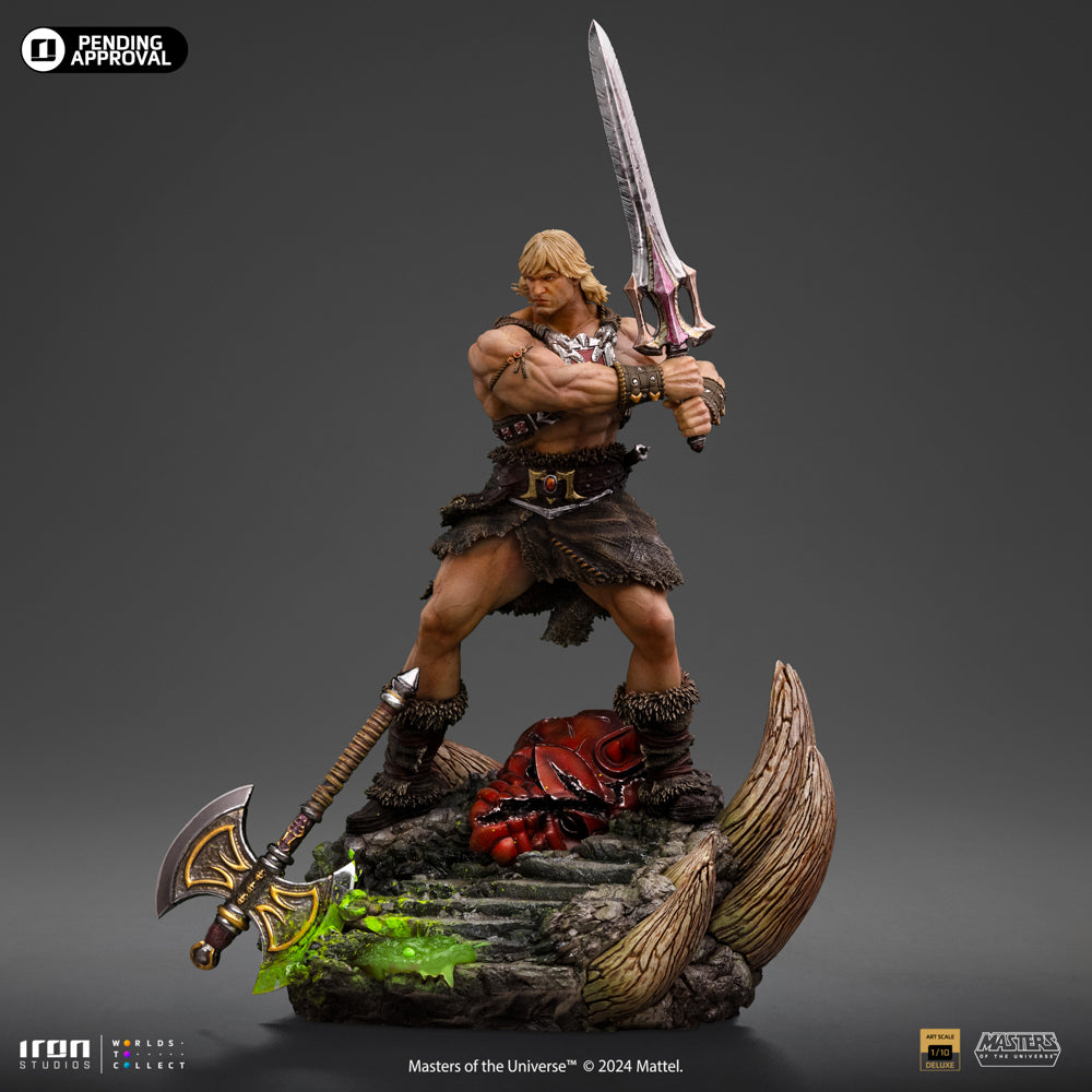 Estátua He-Man Unleashed - He-Man e os Mestres do Universo - Art Scale 1/10 - Iron Studios