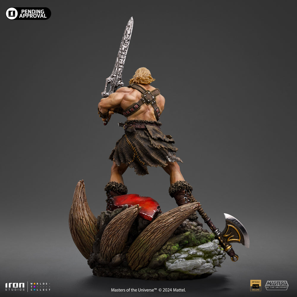 Estátua He-Man Unleashed - He-Man e os Mestres do Universo - Art Scale 1/10 - Iron Studios