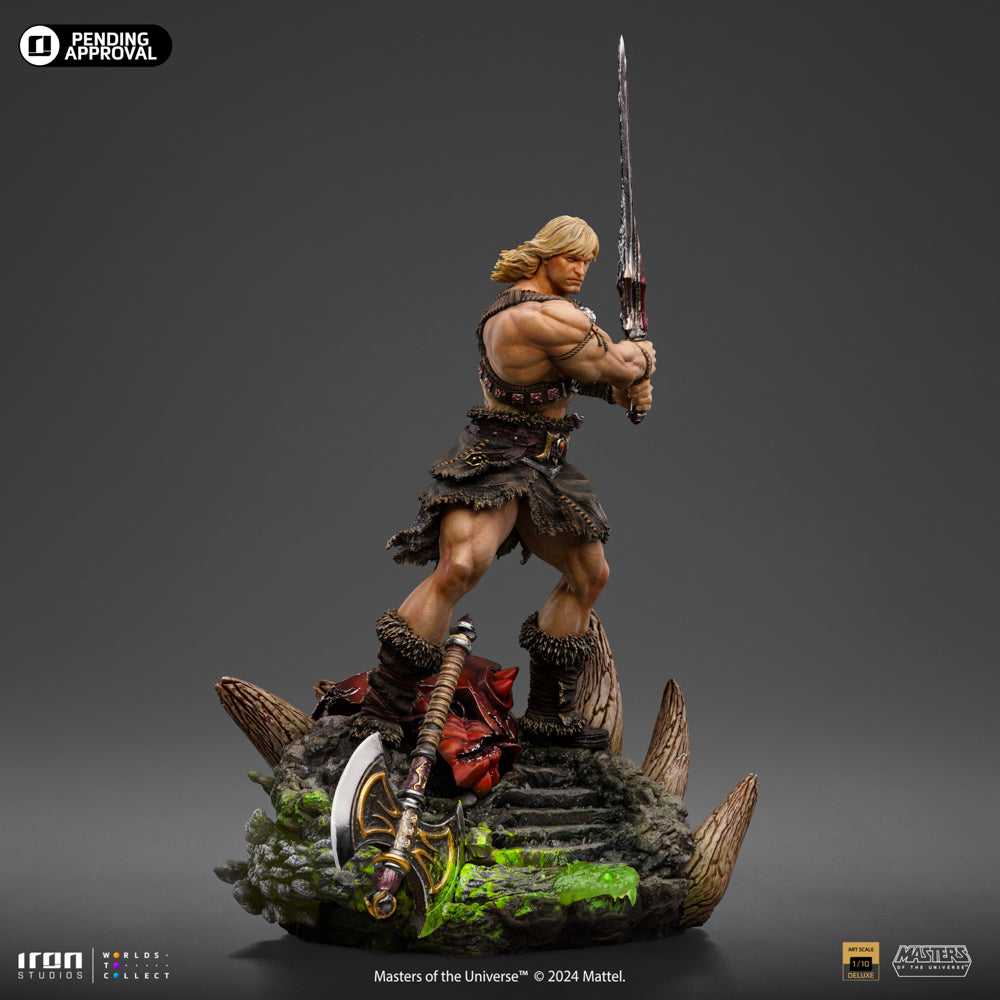 Estátua He-Man Unleashed - He-Man e os Mestres do Universo - Art Scale 1/10 - Iron Studios