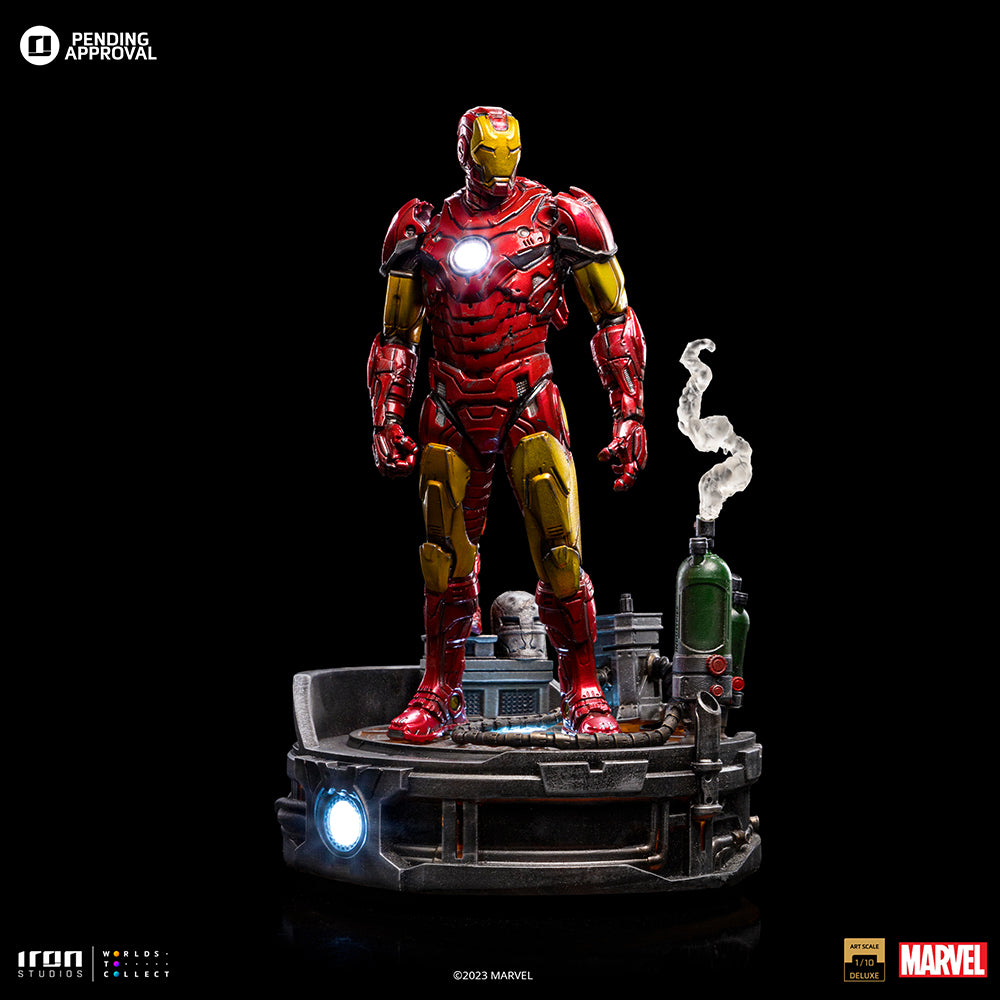 Estátua Iron Man Unleashed Deluxe - Marvel Comics - Art Scale 1/10 - Iron Studios