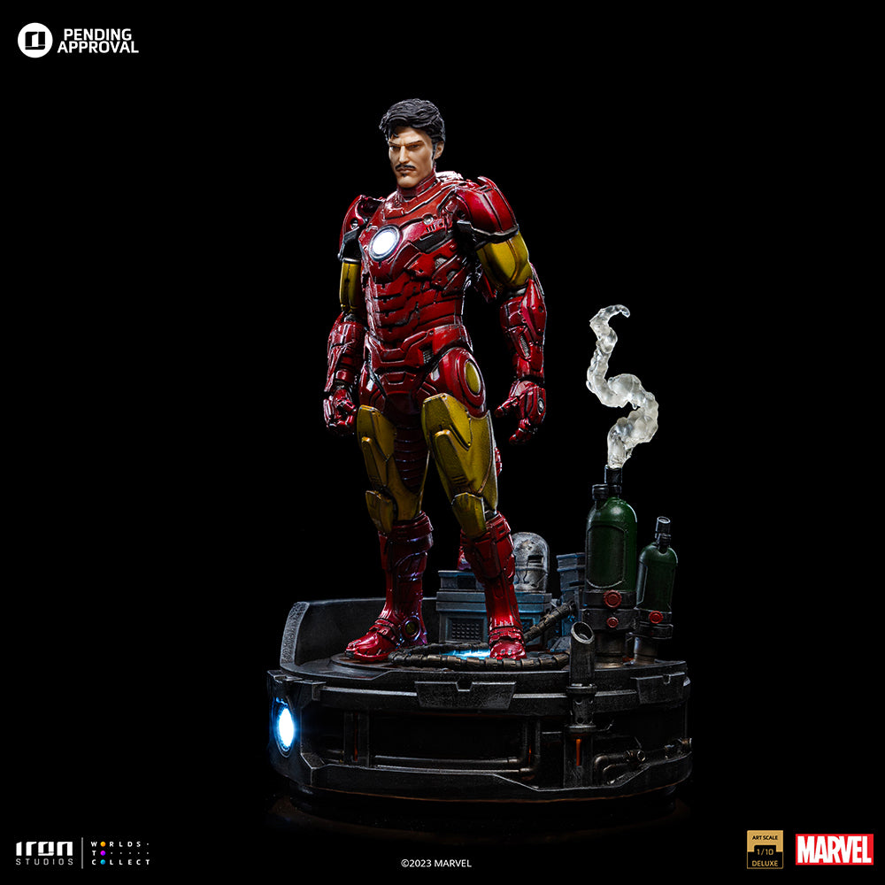 Estátua Iron Man Unleashed Deluxe - Marvel Comics - Art Scale 1/10 - Iron Studios