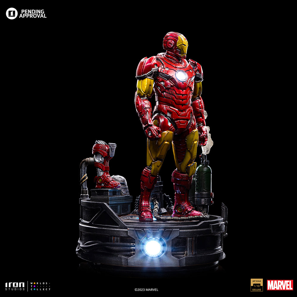 Estátua Iron Man Unleashed Deluxe - Marvel Comics - Art Scale 1/10 - Iron Studios