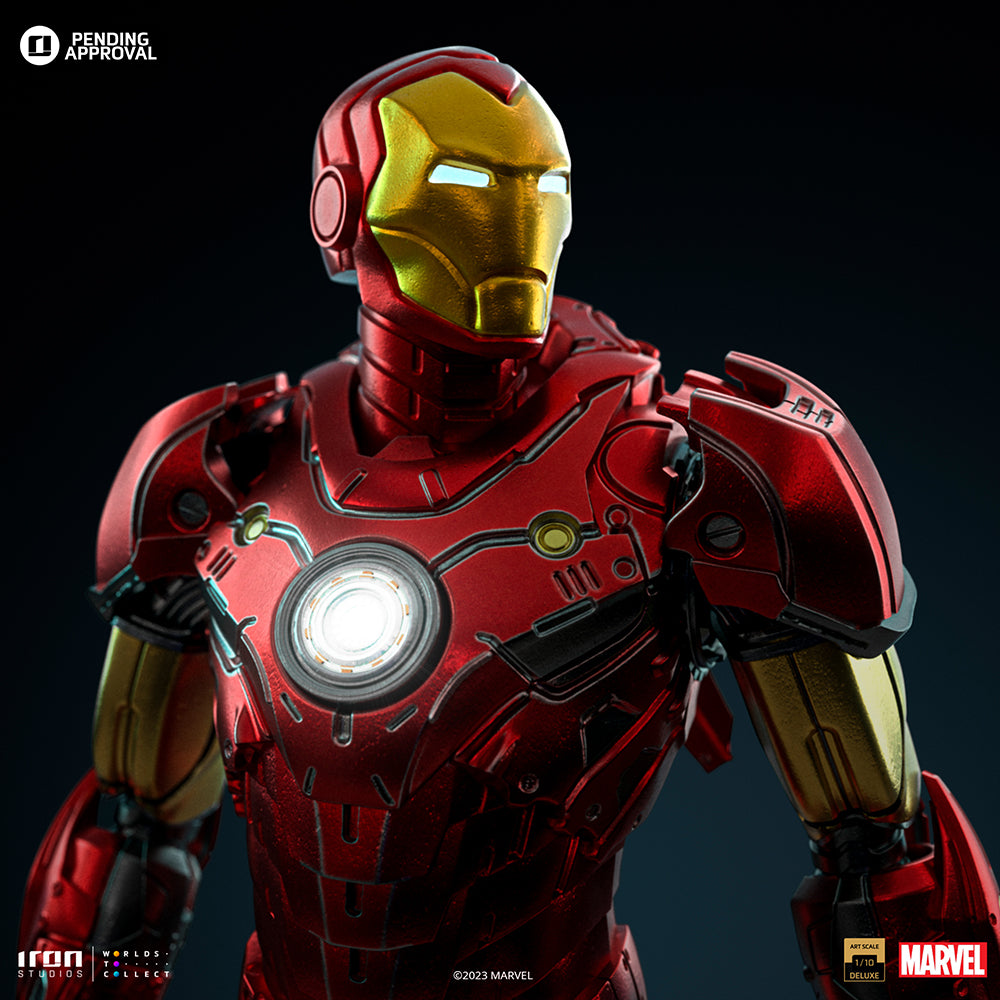 Estátua Iron Man Unleashed Deluxe - Marvel Comics - Art Scale 1/10 - Iron Studios
