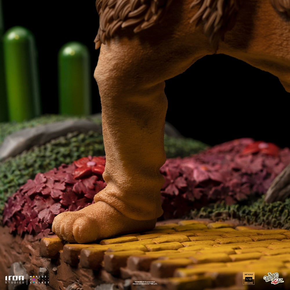 Estátua Leão Covarde Deluxe - Mágico de Oz - Art Scale 1/10 - Iron Studios