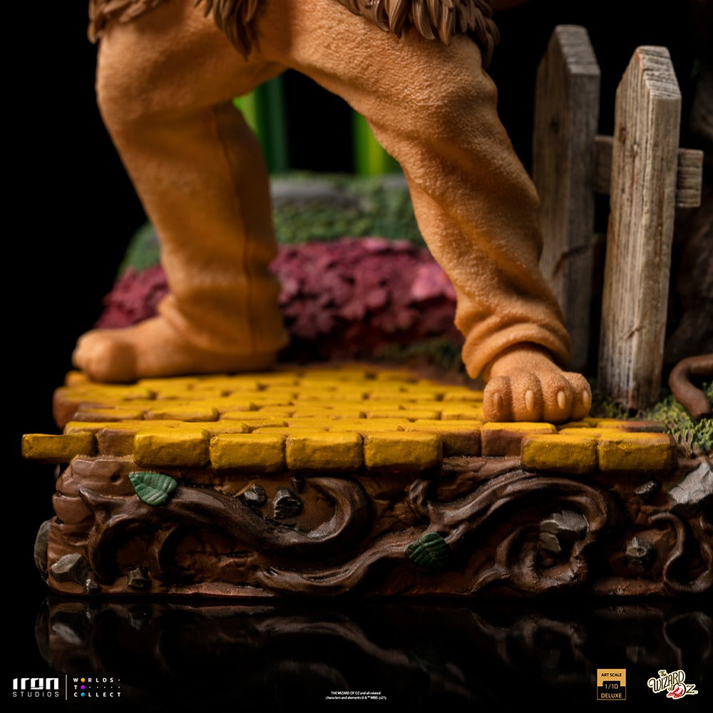 Estátua Leão Covarde Deluxe - Mágico de Oz - Art Scale 1/10 - Iron Studios