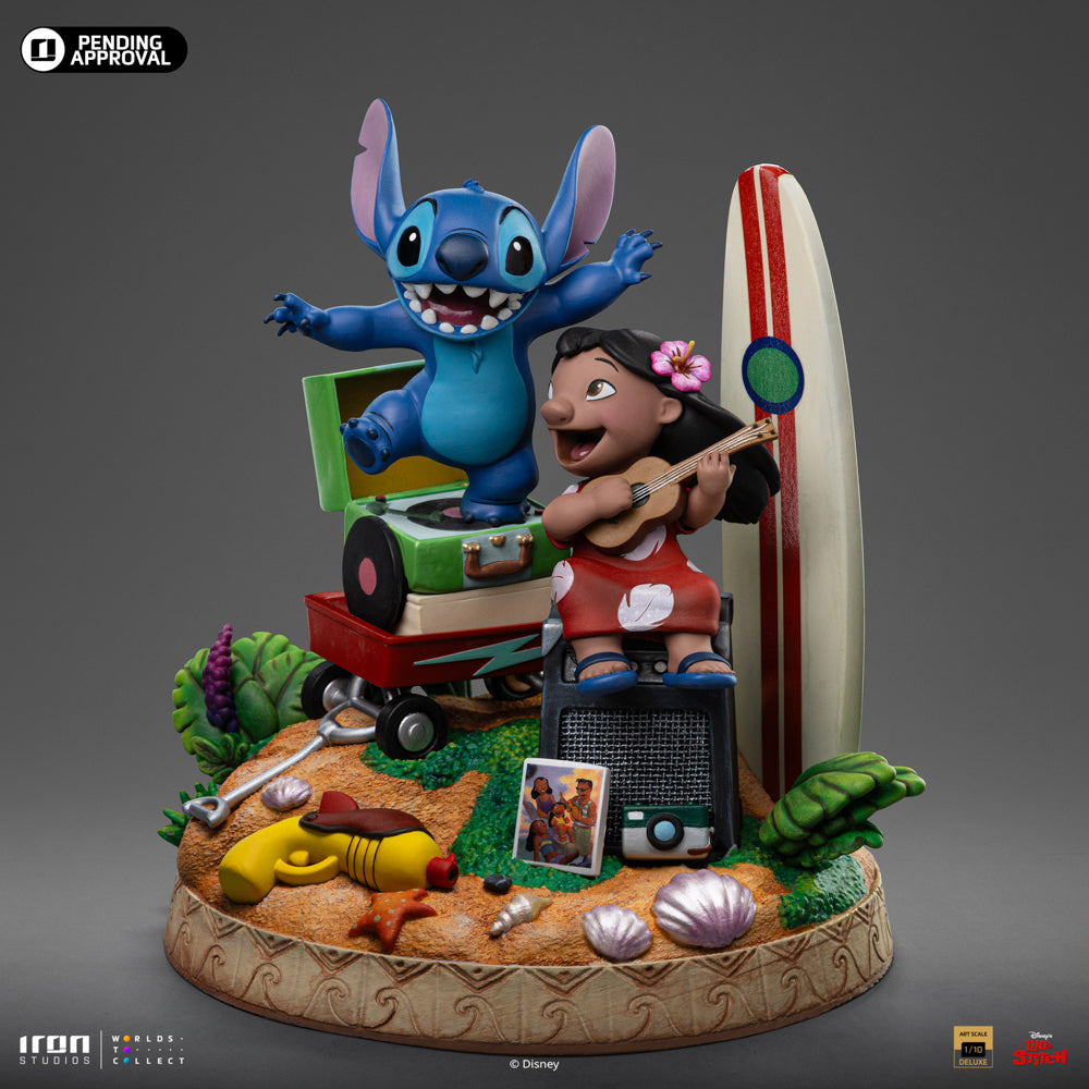 Estátua Lilo & Stitch Deluxe - Disney Classics - Art Scale 1/10 - Iron Studios