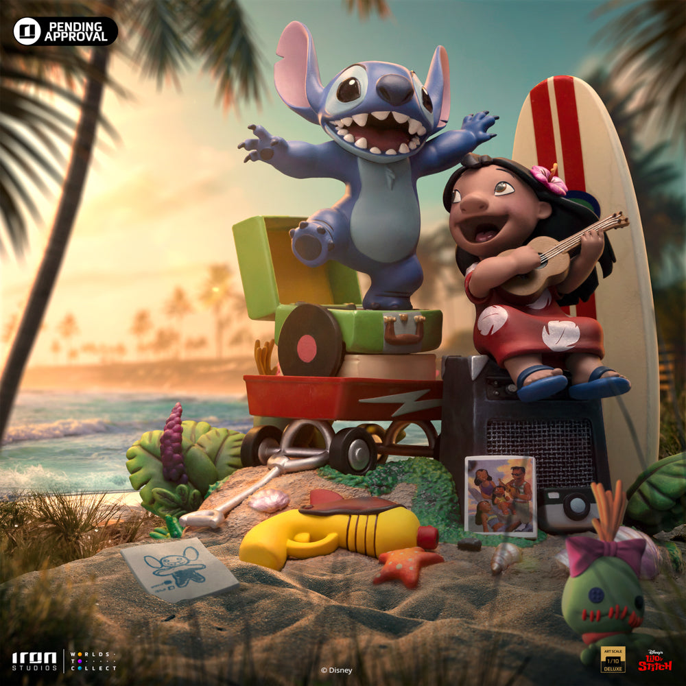 Estátua Lilo & Stitch Deluxe - Disney Classics - Art Scale 1/10 - Iron Studios
