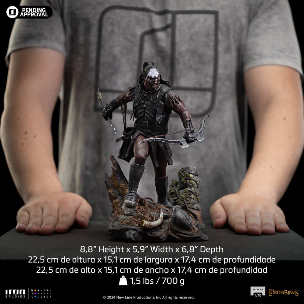 Estátua Lurtz Uruk-Hai Leader - O Senhor dos Anéis - Art Scale 1/10 - Iron Studios