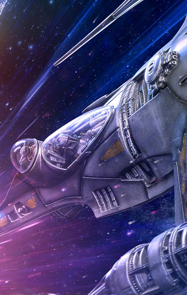 Estátua Mando's N-1 Starfighter - Star Wars - Demi Scale 1/20 - Iron Studios