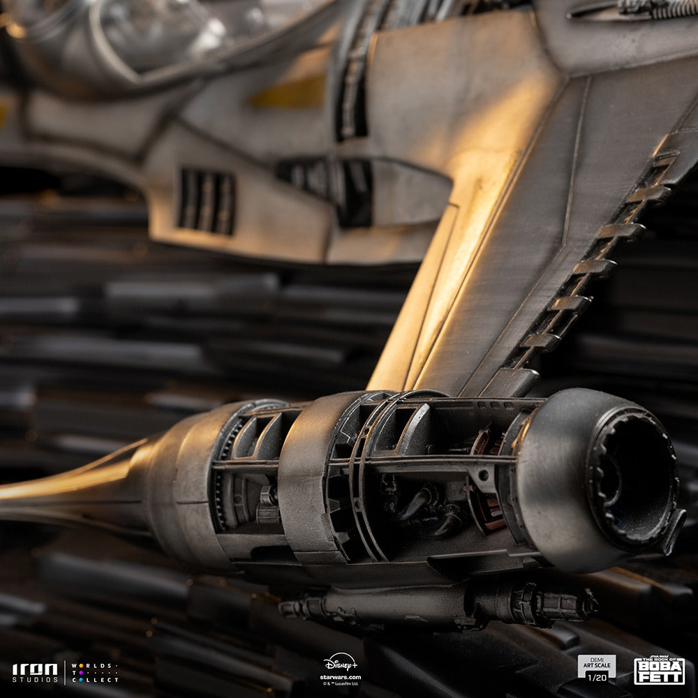 Estátua Mando's N-1 Starfighter - Star Wars - Demi Scale 1/20 - Iron Studios