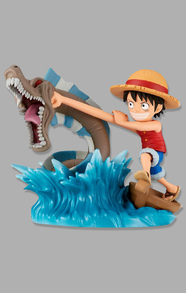 Estátua Monkey D. Luffy Vs Local Sea Monster - One Piece - WCF Log Stories - Banpresto - Bandai