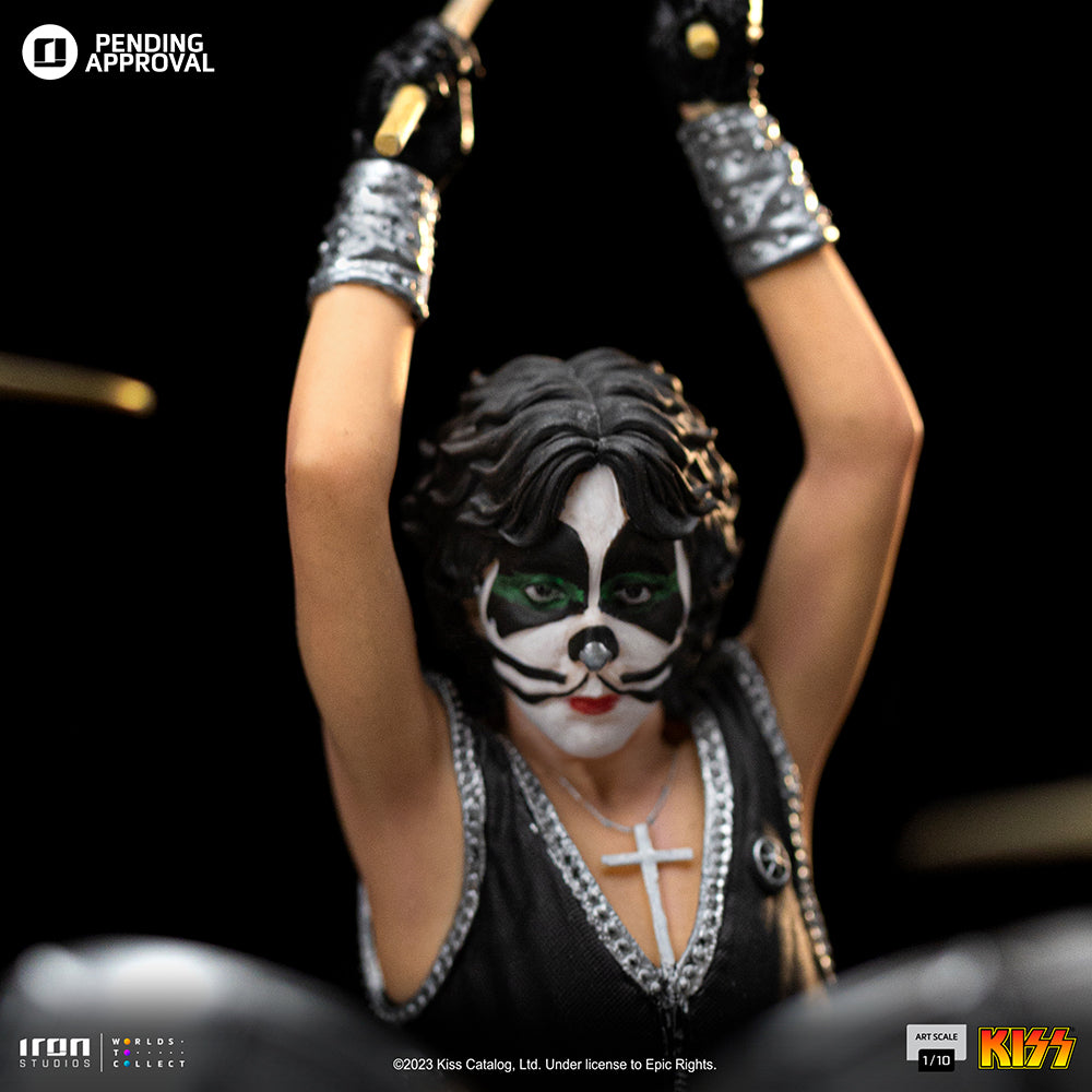 Estátua Peter Criss aka Cat - Kiss - Art Scale 1/10 - Iron Studios