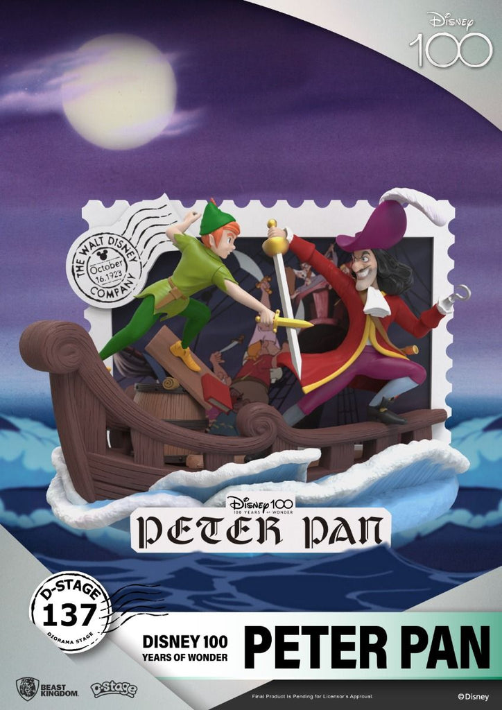 Estátua Peter Pan - Disney 100 Years - D-Stage - Beast Kingdom
