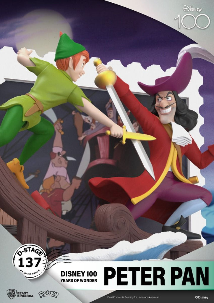 Estátua Peter Pan - Disney 100 Years - D-Stage - Beast Kingdom