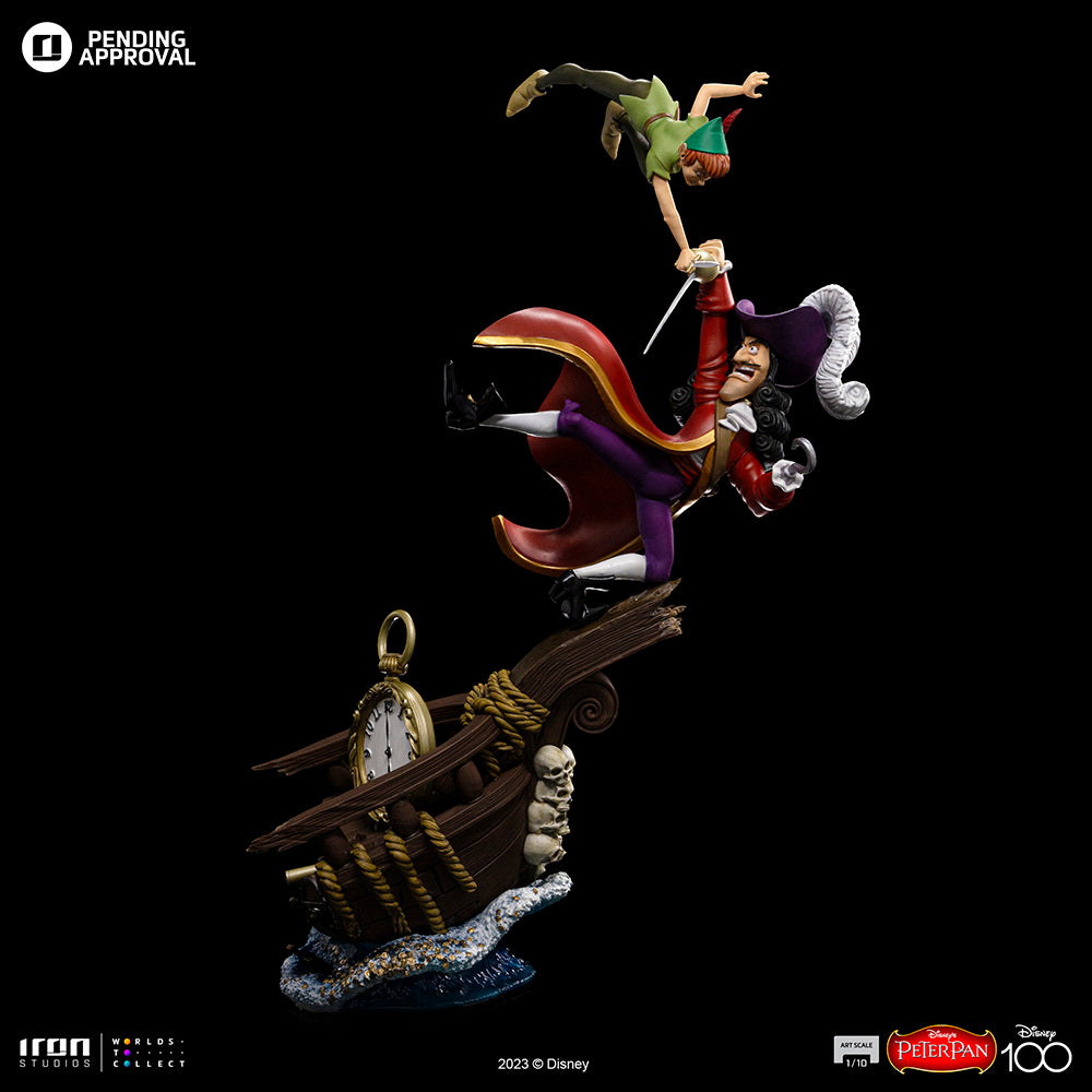 Estátua Peter Pan - Disney 100TH - Peter Pan - Art Scale 1/10 - Iron Studios