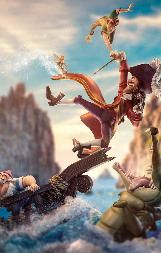 Estátua Peter Pan Deluxe - Disney 100TH - Peter Pan - Art Scale 1/10 - Iron Studios