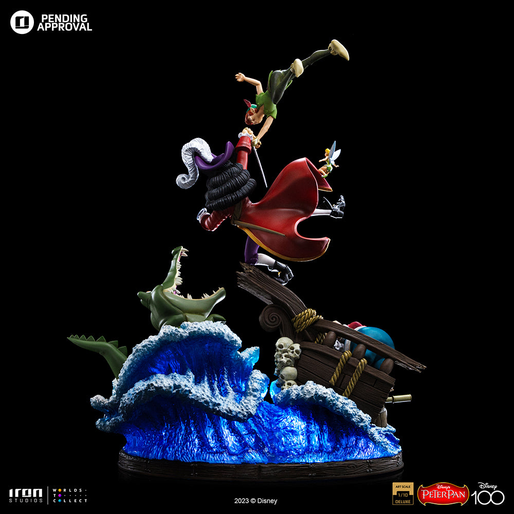 Estátua Peter Pan Deluxe - Disney 100TH - Peter Pan - Art Scale 1/10 - Iron Studios