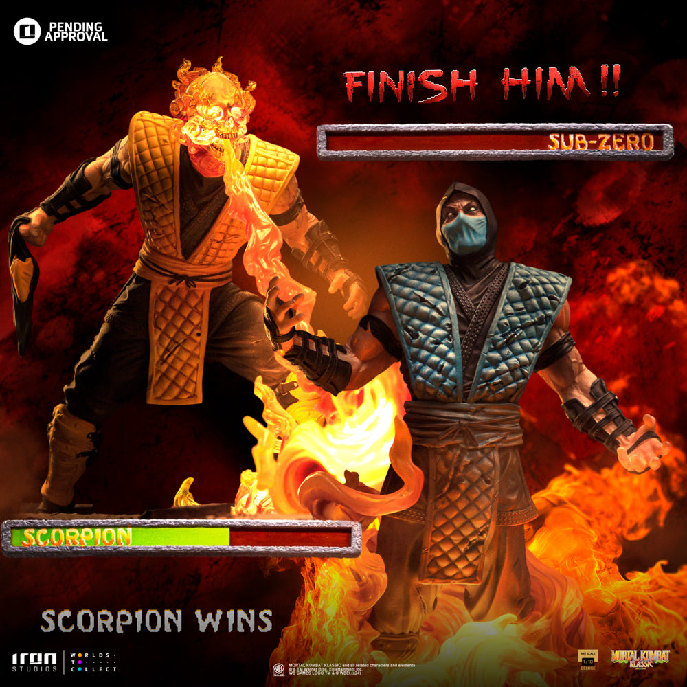 Estátua Scorpion Fatality - Mortal Kombat - Art Scale 1/10 - Iron Studios