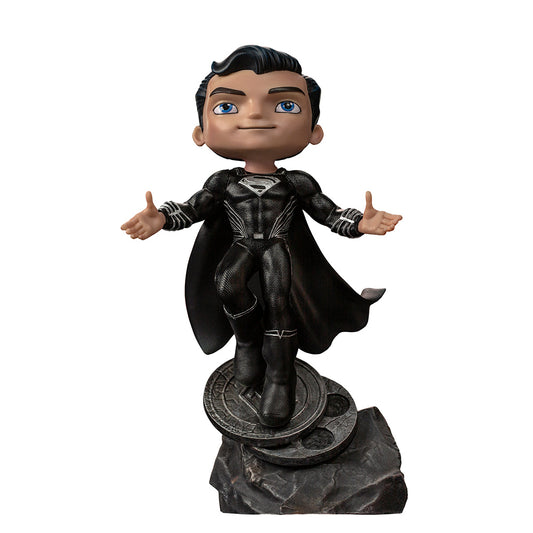Estátua Superman Black  - Zack Snyder's Justice League - MiniCo - Iron Studios