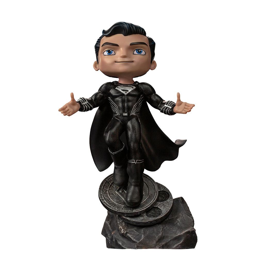 Estátua Superman Black  - Zack Snyder's Justice League - MiniCo - Iron Studios
