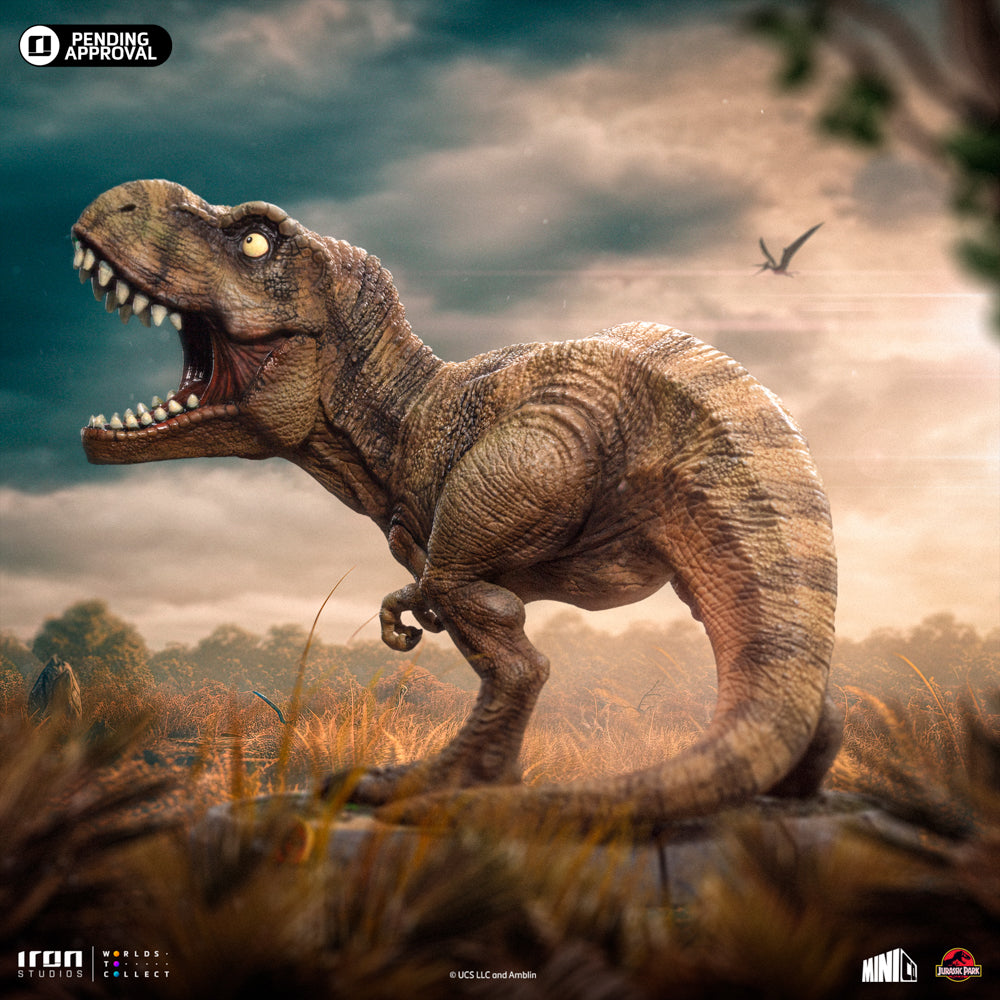 Estátua T-Rex 30TH Anniversary  - Jurassic Park - MiniCo - Iron Studios