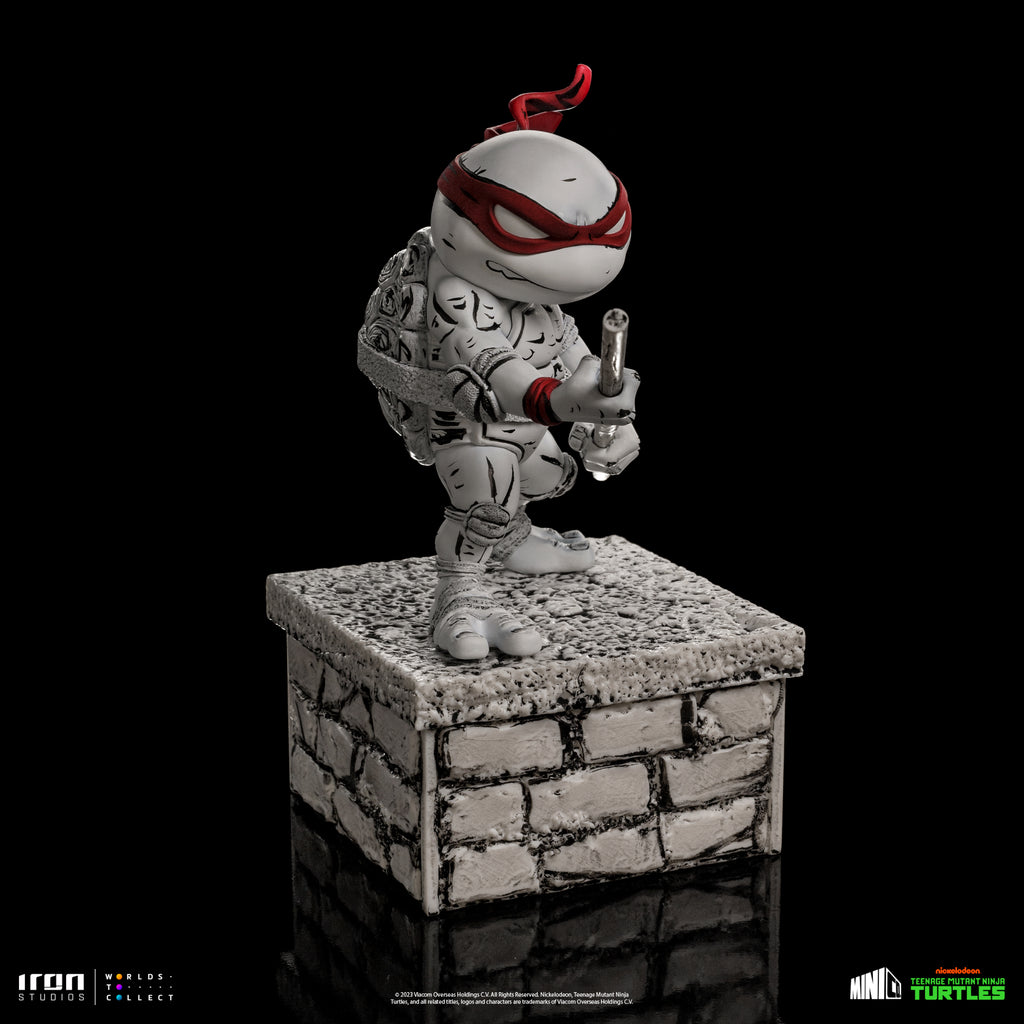 Estátua Donatello Comics  Black and White - TMNT - MiniCo - Iron Studios