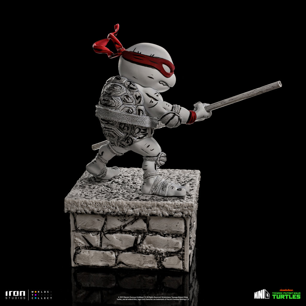 Estátua Donatello Comics  Black and White - TMNT - MiniCo - Iron Studios