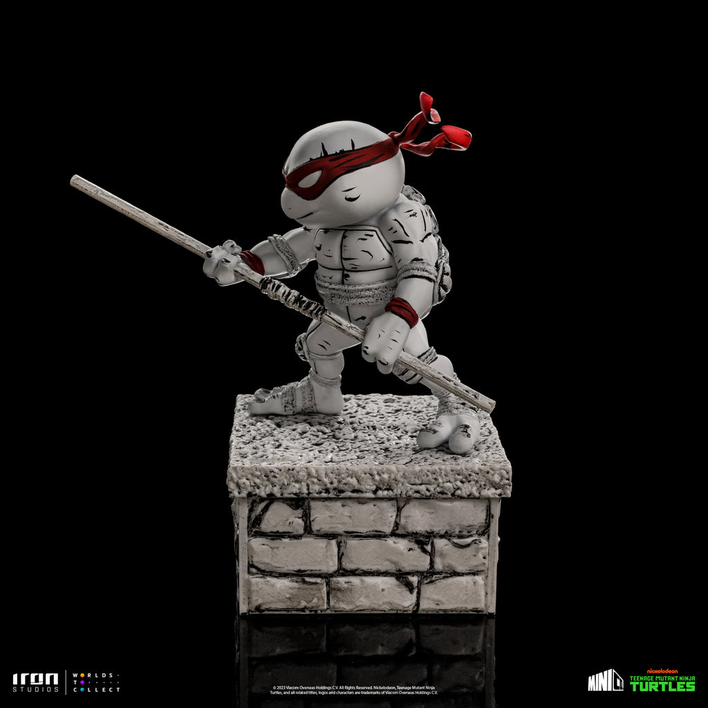 Estátua Donatello Comics  Black and White - TMNT - MiniCo - Iron Studios