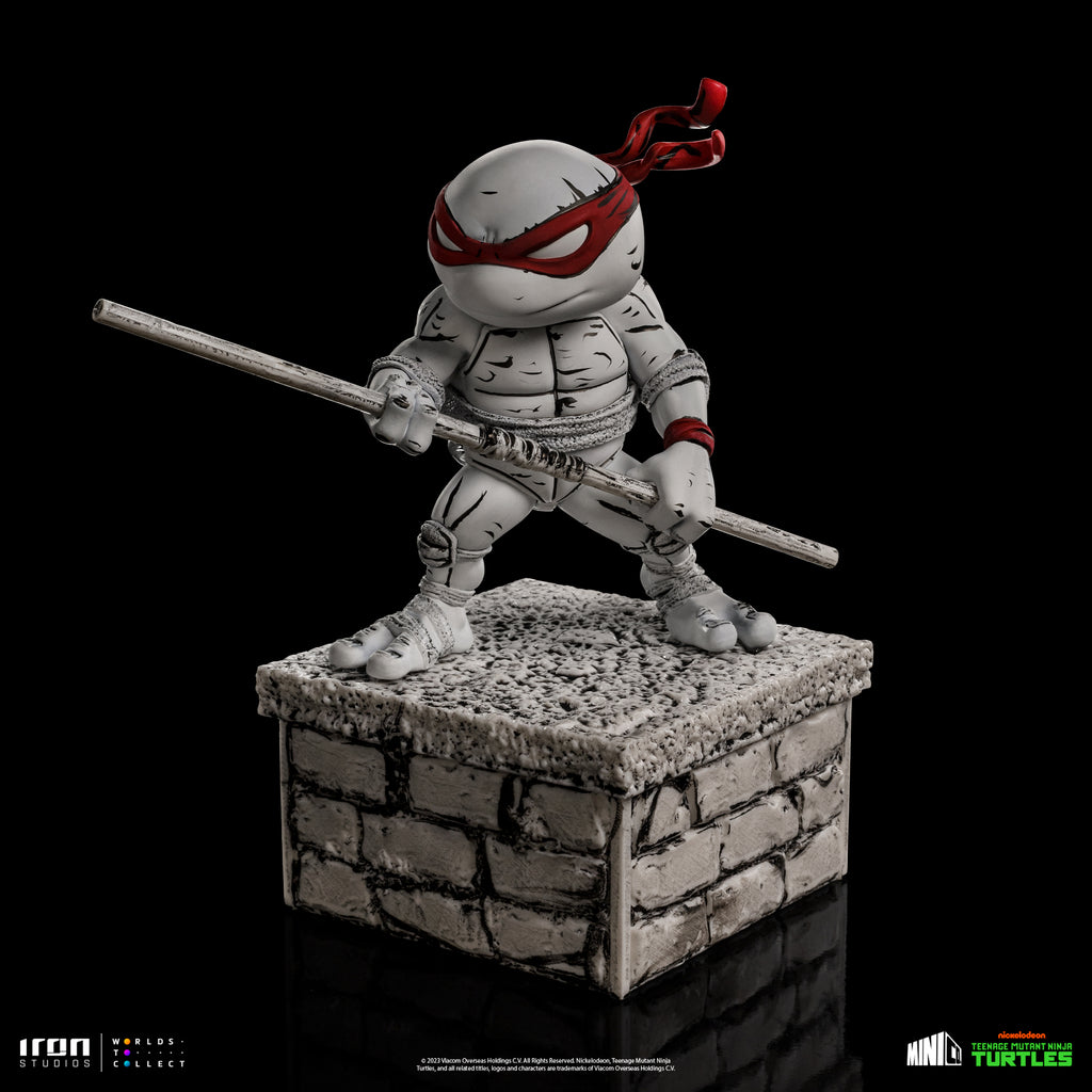 Estátua Donatello Comics  Black and White - TMNT - MiniCo - Iron Studios