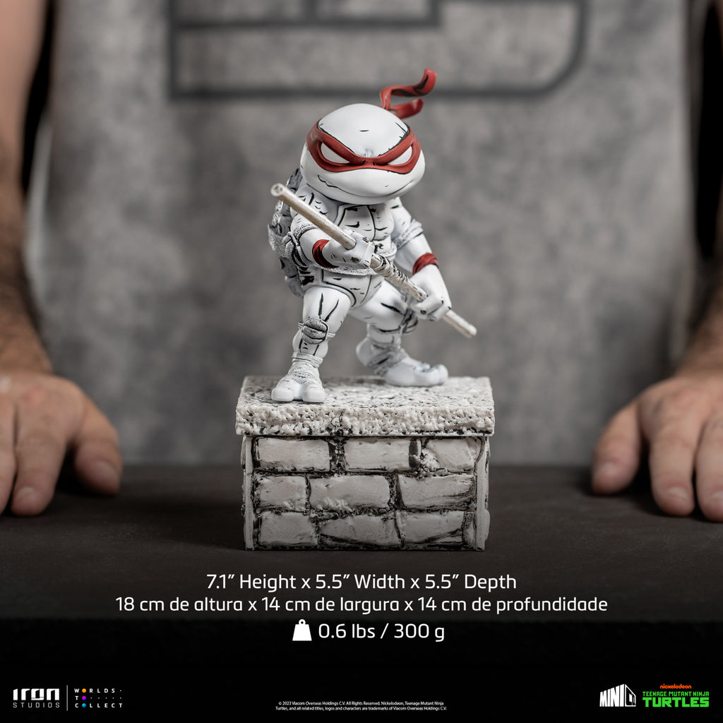 Estátua Donatello Comics  Black and White - TMNT - MiniCo - Iron Studios