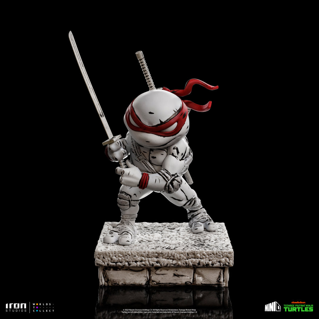 Estátua Leonardo Comics Black and White - TMNT - MiniCo - Iron Studios