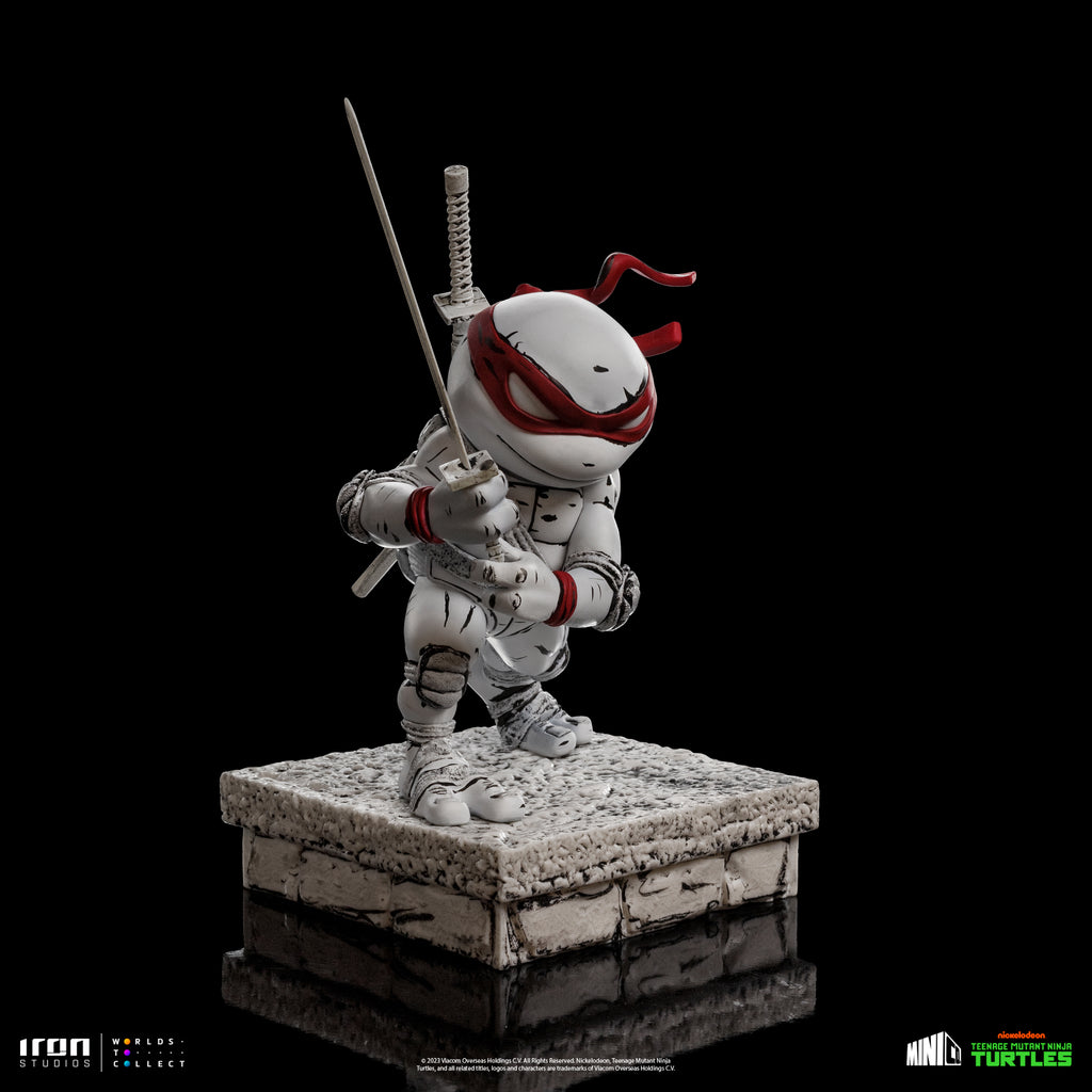 Estátua Leonardo Comics Black and White - TMNT - MiniCo - Iron Studios