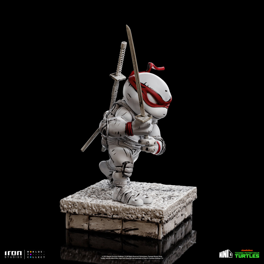 Estátua Leonardo Comics Black and White - TMNT - MiniCo - Iron Studios