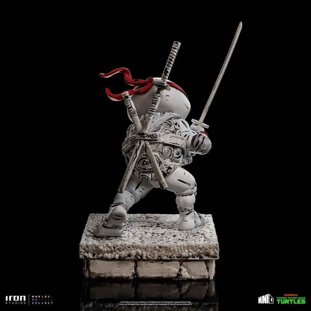 Estátua Leonardo Comics Black and White - TMNT - MiniCo - Iron Studios