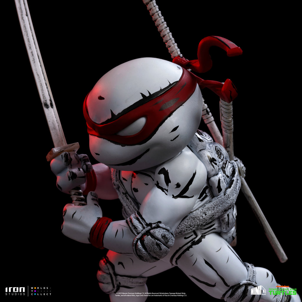 Estátua Leonardo Comics Black and White - TMNT - MiniCo - Iron Studios