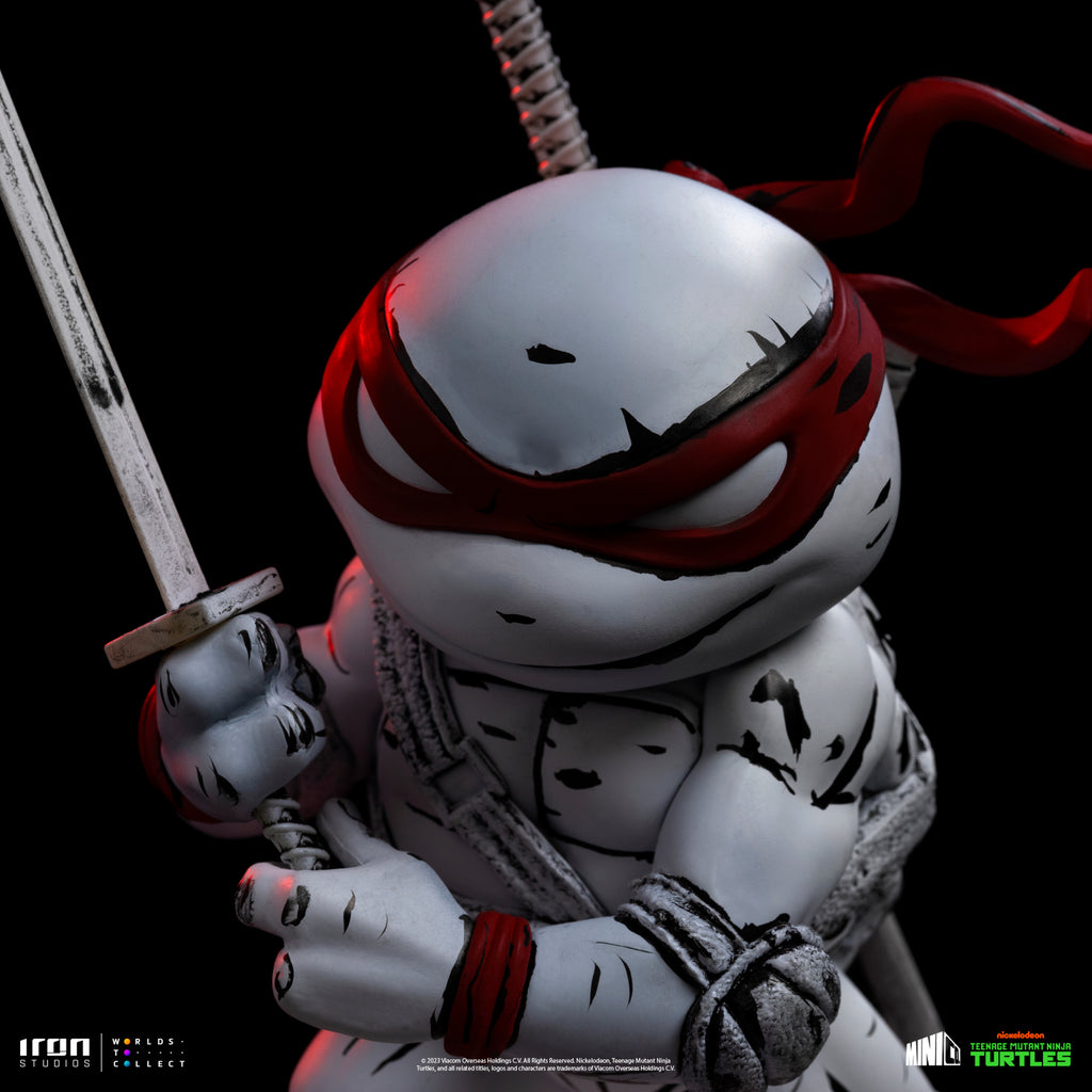 Estátua Leonardo Comics Black and White - TMNT - MiniCo - Iron Studios