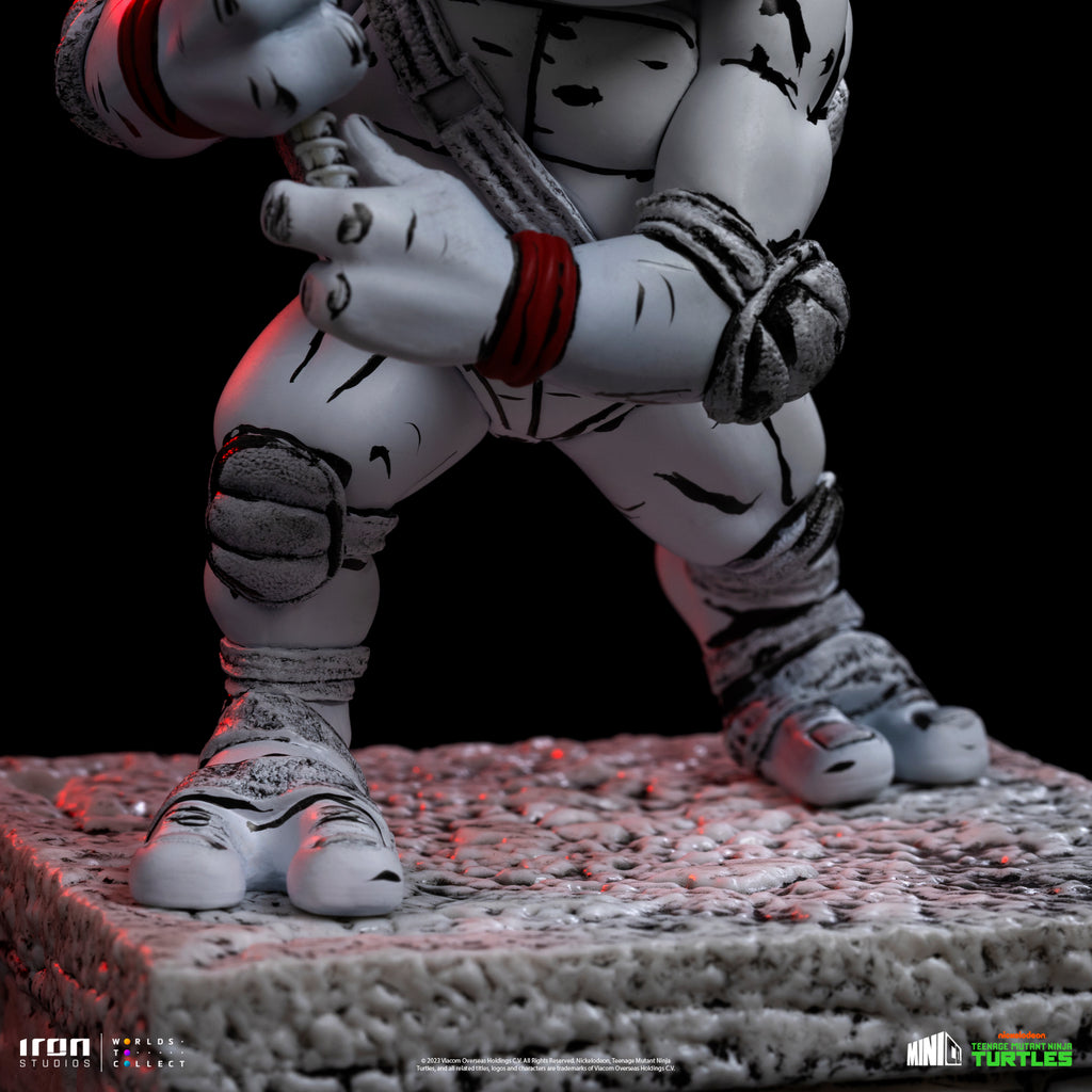 Estátua Leonardo Comics Black and White - TMNT - MiniCo - Iron Studios